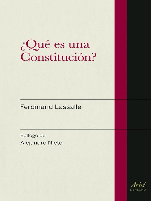 Title details for ¿Qué es una Constitución? by Ferdinand Lassalle - Available